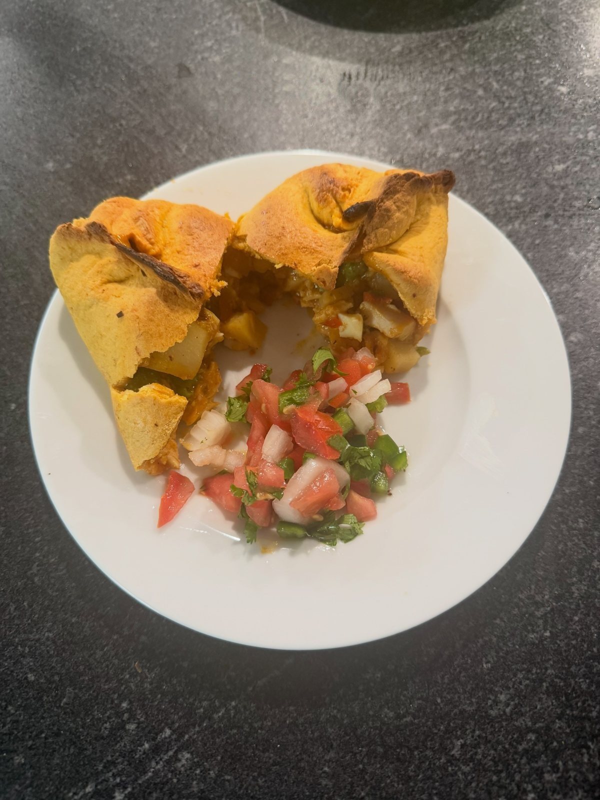 Chicken salteñas from Bolivia